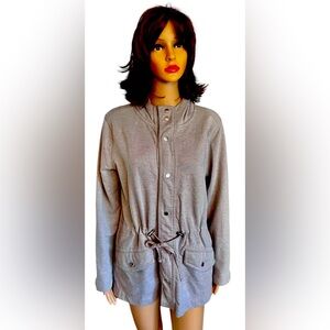 Hostess Pick ☄️ Ralph Lauren Gray Utility Jacket with Drawstring Waist